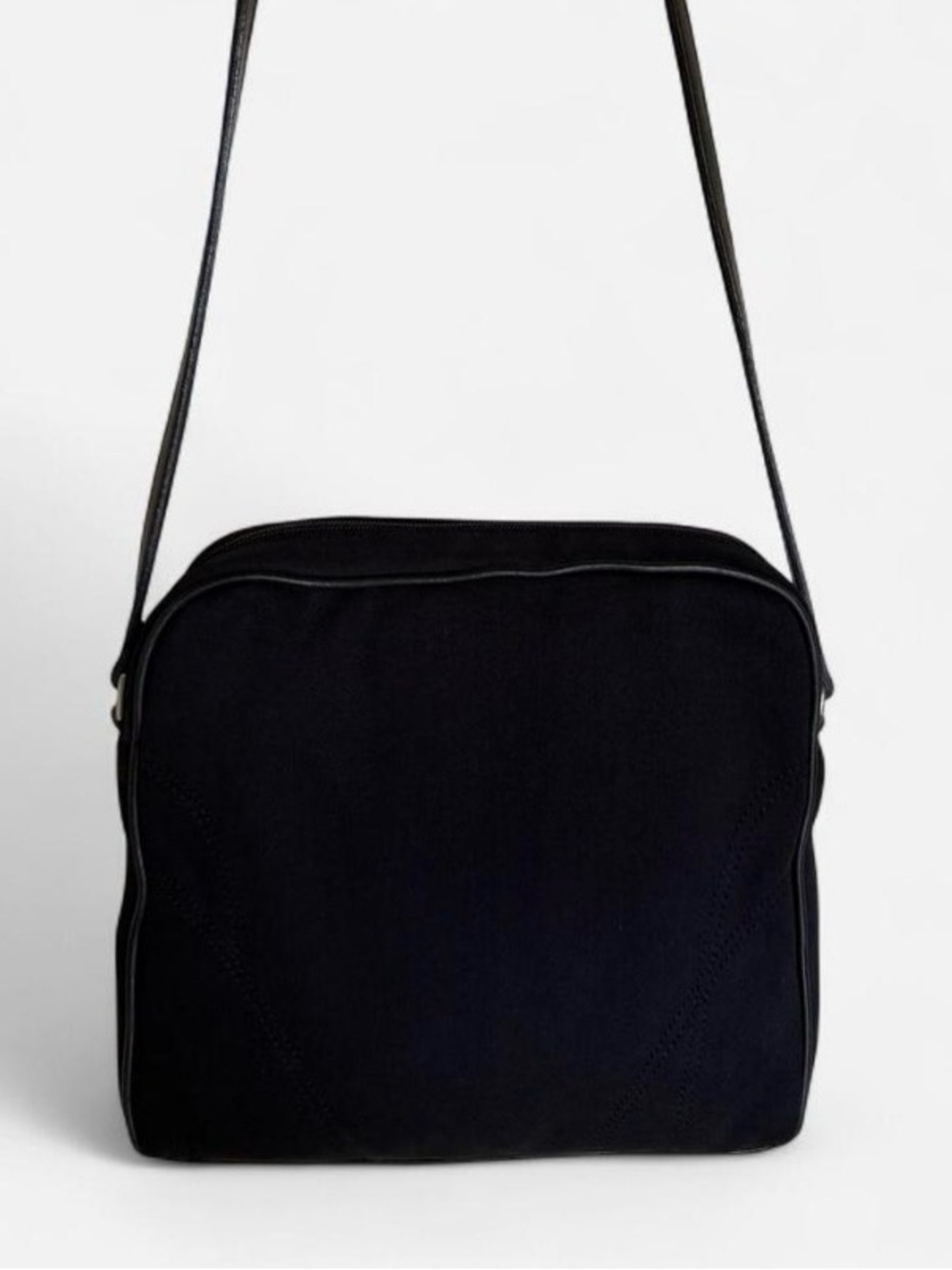Classic Express Black Square Crossbody Bag